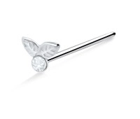 Fruit n Leaves Silver Straight Nose Stud NSKA-670